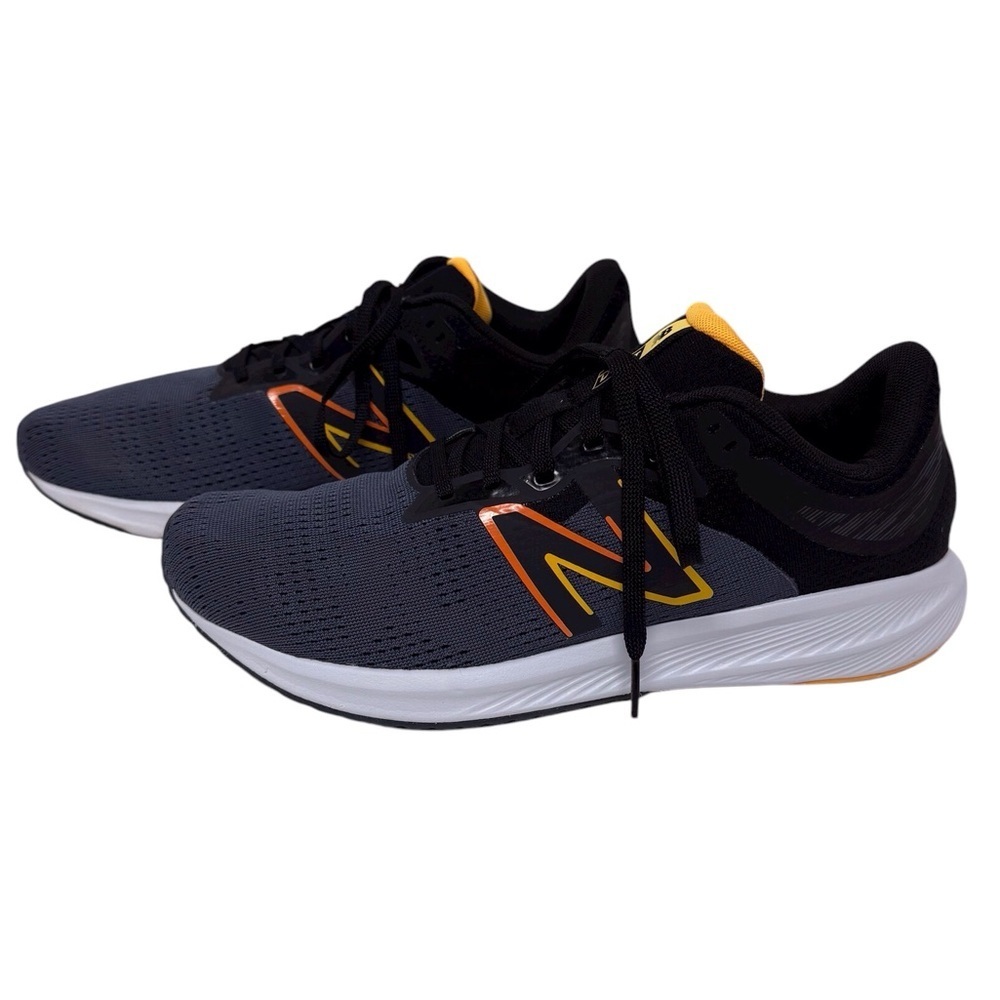 New Balance DynaSoft Drft V2 Men's Athletic Shoe D. Gray/Blk/Yellow Size-8.5 EUC